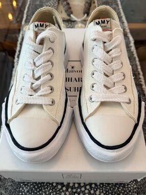 Mihara Yasuhiro Peterson low OG Sole Canvas Sneaker - WHITE Size 40